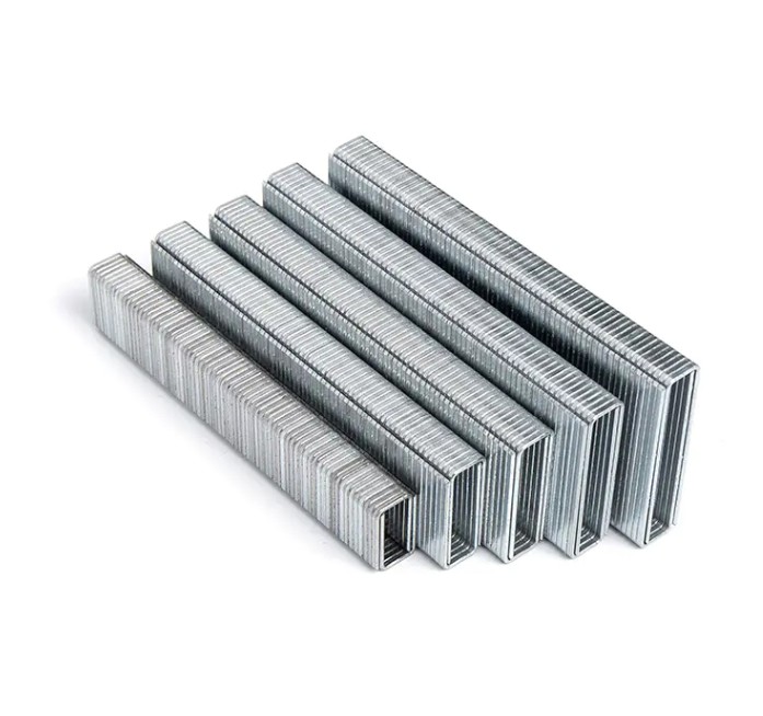 U Nails N Series Heavy wire stifter skulderbredde og tråddiameter